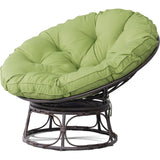 Joyside Papasan Chair with Cushion and Frame, 46'' Wicker Papasan Lounge Chair Large Saucer Chair, Lazy Chair, Circle Chair, Rou