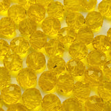 Jmassyang 300PCS 6mm Crystal Glass Faceted Briolette Beads with Hole Loose Spacer Beads for DIY Jewelry Making Bracelets Necklac