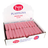 Pepy Plastilina Reusable and Non-Drying Modeling Clay; Set of 24 Bars, 1.4 Ounce Each, Perfect for Arts and Crafts Projects, Pin