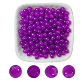 AEVORA 6mm Round Glass Beads for Jewelry Making, 900Pcs Glass Seed Beads for Bracelets, DIY Crafts (Dark Purple)