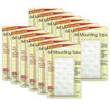 Miller Studio Mil3220-12 Magic Mounts Removable Mounting Tabs, 1/2 X 1/2-Inch, Clear, 64 Per Pack, 12 Packs (Mil3220-12)
