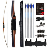 Sanlida Archery 68Royal X8 Longbow Traditional Wooden Hunting Bow Handmade Hunting Bow and Arrows kit for Adults & Tradition
