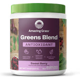 Amazing Grass Greens Blend Antioxidant: Super Greens Powder Smoothie Mix with Organic Spirulina, Beet Root Powder, Elderberry, B
