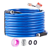 VEVOR 75ft Heated Water Hose for RV, Heated Drinking Water Hose Antifreeze to -45F, Automatic Self-regulating, 5/8 I.D. with 3/4