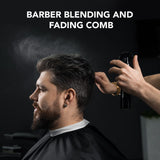 Gentlemen Republic Fade Comb for Men's Hairstyles - Soft Round Tips, Precision Teeth with Sturdy Body for Fades, Blending, and C