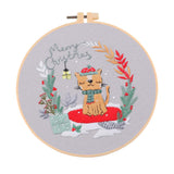 Ecomistiq Embroidery Starter Kit Supplies Creative Decorative Gift Craft Set Cat | Stitch Kits | Hand Embroidery Kits | Embroide