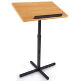 Portable Floor Lectern Podium Stand-Height Adjustable Steady Standing Design Teacher Speaker Lecture Classroom Presentation Stan