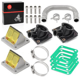 Intake Manifold Boot & REED VALVE & Intake tube Kit For Yamaha Banshee 350 YFZ350 1987-2006 29L-14465-00 31K-13565-01-00 2GU-136