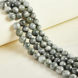 45pcs 8mm Natural Hawk Eye Beads Gemstone Beads Round Loose Beads for Jewelry Making