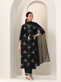 Libas Women'S Pure Cotton Kurta Sets (99347_Black_M)