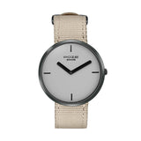 Sonata Poze 6 Strokes And Stroll Quartz Beige Round Dial Men'S Watch | Nylon Strap Material | Watches For Men Analog - Sp70082Np