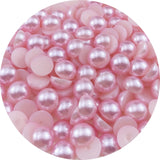 LIMAOLLY 150pcs 14mm Flatback Half Round Pearls Crafts Beads for Jewelry Making DIY Scrapbook Shoes Clothes Cup Nail Art Decorat