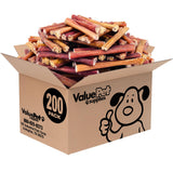 ValueBull Bully Sticks for Dogs, Thick 6 Inch, 200 Count Bulk Pack - All Natural Dog Treats, 100% Beef Pizzles, Single Ingredien