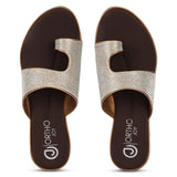 Ortho Joy Doctor Fancy Slipper For Women || Orthopedic Women'S Fashionable Slipper,Copper,8,B0C7MXP191