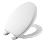 MAYFAIR Toilet Seat will Slow Close and Never Come Loose, ROUND, Long Lasting Plastic, White, 20SLOWE
