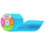 Mandala Crafts Turquoise Satin Ribbon for Crafts - 25 Yards 3 Inch Wide Fabric Ribbons for Gift Wrapping, Flower Bouquets, Hair 