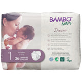 Bambo Nature Hypoallergenic Baby Diapers, Eco-Labelled Sustainable Diapers, Enhanced Leakage Protection, Totally Chlorine-free, 
