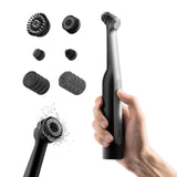 HOTO Wand Cordless Spin Scrubber, Electric Rechargeble Grout Cleaning Brush, IPX7 Waterproof Bathroom Scrubber, 12 Replaceable B
