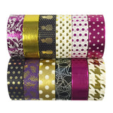 allydrew Washi Tapes Decorative Masking Tapes, Set of 12, ADSET58