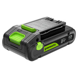 Greenworks 24V 2.0Ah PowerAll Lithium-Ion High-Power Battery (Genuine Battery/ 200+ Compatible Tools) with 65-Watt Bi-Directiona