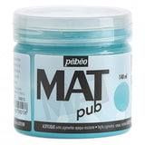 Pebeo Mat Pub, extra fine, 140 ml-Turquoise Blue Acrylic Paint