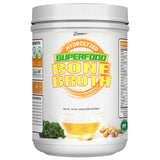 Zammex Bone Broth Plus Superfood Protein Powder (Turmeric Flavor), 8g Hydrolyzed Protein with Vitamin D, for Healthy Skin, Nails