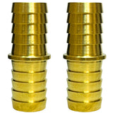 2PCS Brass 5/16 Barb Hose Fitting Metals Splicer Mender Union Euqal Barbed Coupler Round Adapter by CX WONDERLAND