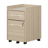 South Shore Helsy 2-Drawer Mobile File Cabinet, Vertical, Soft Elm