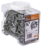 Halex 05107B NonMetallic CLAMP Connector 50/CCP, 3/4, Silver, Count
