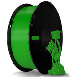 Miailuy Silk Filament PLA 1.75mm Silk 3D Printer Filament, Silk Green 1kg Spool (2.2lbs), Dimensional Accuracy +/- 0.02 mm, Fit 