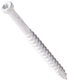 WoodPro Fasteners TH7X2W1 Number7 by 2Inch Trim Head Wood Construction Screws, T10, 1Pound Net Weight, White