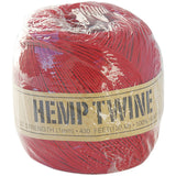 Toner Hemp Cord 20#, 400 Ft/Pkg: Red