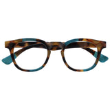 OPULIZE Ava Reading Glasses Flattering Rounded Frame Spring Hinges Scratch Resistant Brown Tortoiseshelll Turquoise Mens Womens 