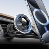 for Magsafe Vent Mount [Horizontal/Vertical]: Ultra Strong Magnetic Car Phone Holder, Circle Magnet Air Vent Stand for Mag Safe 