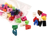 40 PCS Letter Beads 3D Acrylic 21mm x 15mm V Loose for Jewelry Making Bracelet Necklaces Keychain Phone Bag Chain Key Chains(Mix