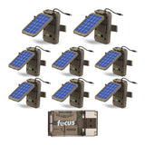 Stealth Cam Lithium Solar Power Panel (8-Pack) Bundle with Card Reader (9 Items)