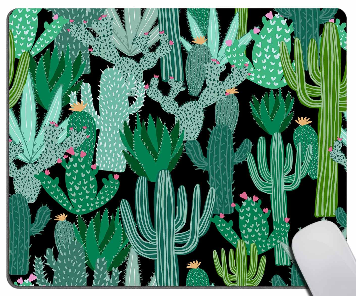 Mouse Pad Cacti Green Mousepad Cactus Office Decor for Women Men Desk Accessories Funny Floral Mousepad Gift for Coworker Boss 7