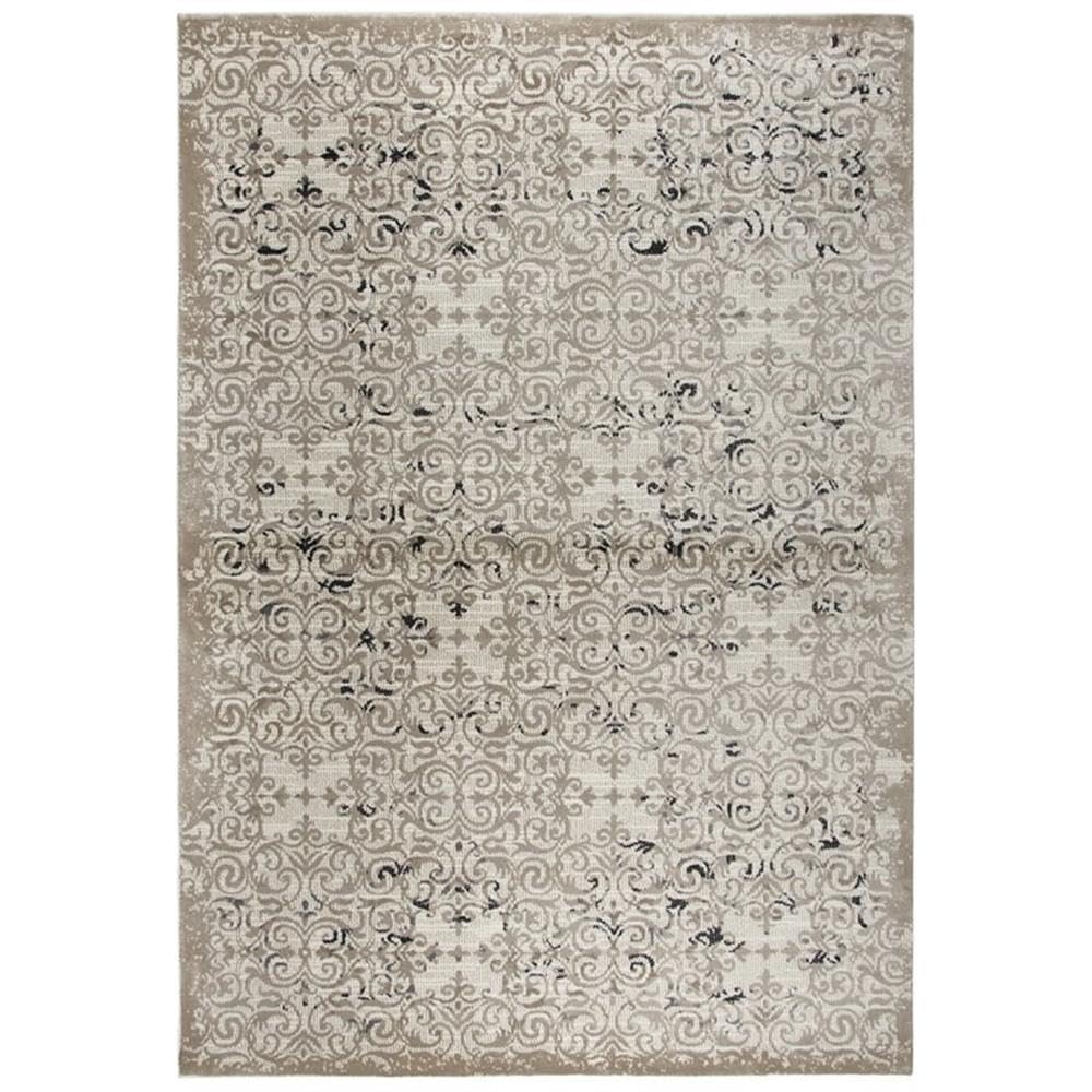 Alora Decor Swagger 3'3' X 5'3' Beige/Taupe/Gray/Black Power-Loomed Area Rug