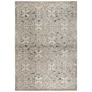 Alora Decor Swagger 3'3' X 5'3' Beige/Taupe/Gray/Black Power-Loomed Area Rug