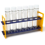 Steve Spanglers Large Plastic Test Tubes & Rack, 6 Bottles & 1 Rack
