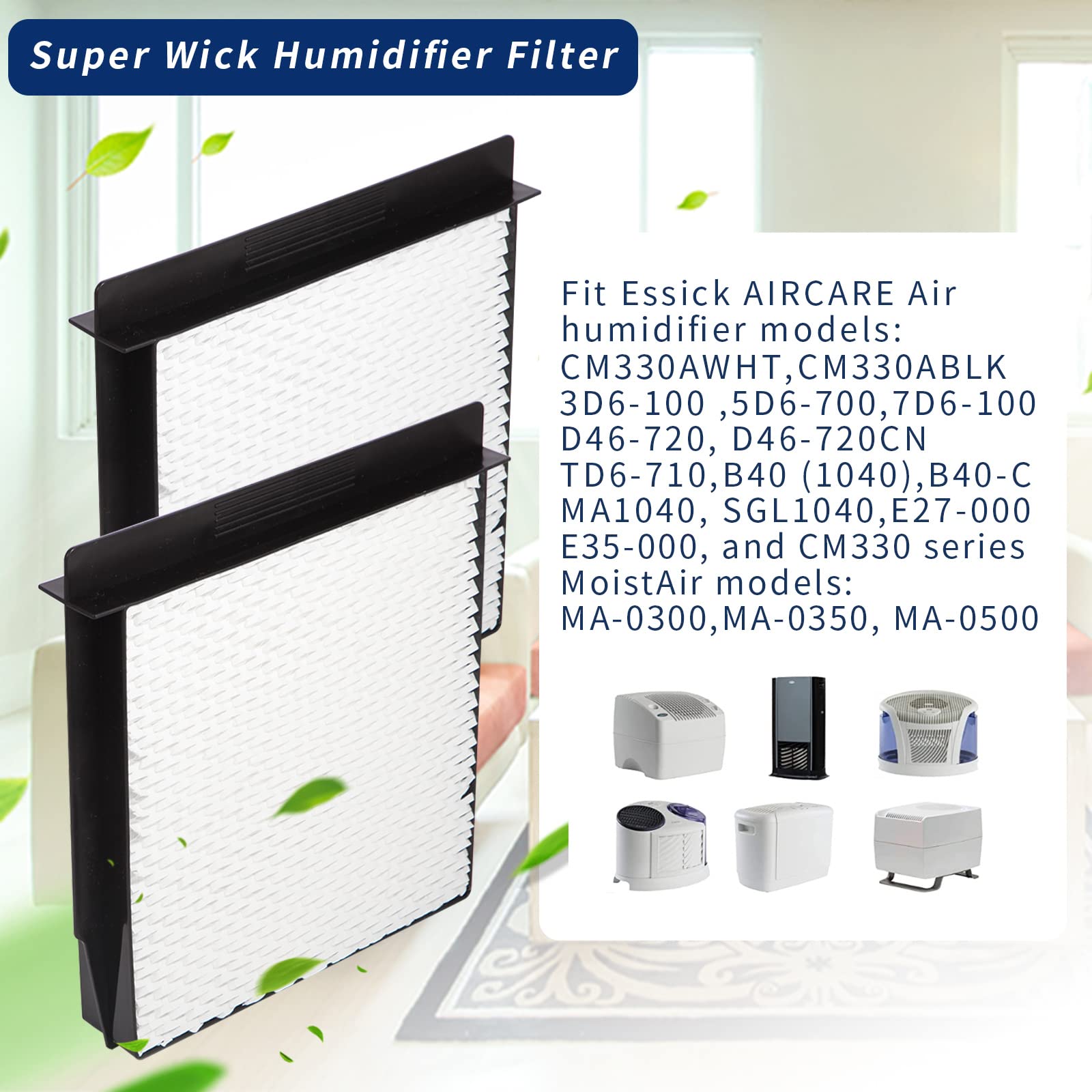 1040 Essick Humidifier Wick Filter for AIRCARE Air Humidifier B23 DP3 B40 B40-C 3D6-100 5D6-700 7D6-100 B23-710 B23-810 D46-720