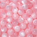 NITOPUPU 100Pcs 8mm Light Pink Cat Eye Beads with Glitter Powder Round Resin Beads for Jewelry Making DIY Bracelets Necklace Ear