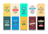woopme Success Quotes Printed Design Bookmark Magnetic for Students Kids Book Lovers Readers Gift Magnetic Page Clips Folding 5