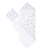 aden + anais Muslin Backed Hooded Towel Set, Rising Star