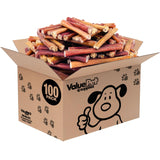 ValueBull Bully Sticks for Dogs, Thick 6 Inch, 100 Count Bulk Pack - All Natural Dog Treats, 100% Beef Pizzles, Single Ingredien
