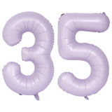 40 In Matte Purple Number Balloons Helium Foil Mylar Balloon Birthday Party banquet Decoration Digital 35
