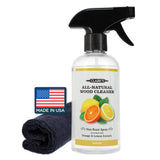 CLARK'S Natural Cutting Board Spray Cleaner, with Microfiber Cloth, for Wood Countertop - Pure Ingredients Filtered Water, Disti