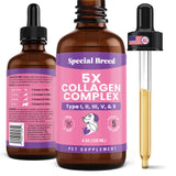 Premium Collagen for Dogs - Liquid Support for Joints, Skin, Coat, Bone, Immune System & HIPS - Collagen Supplement - Made in US