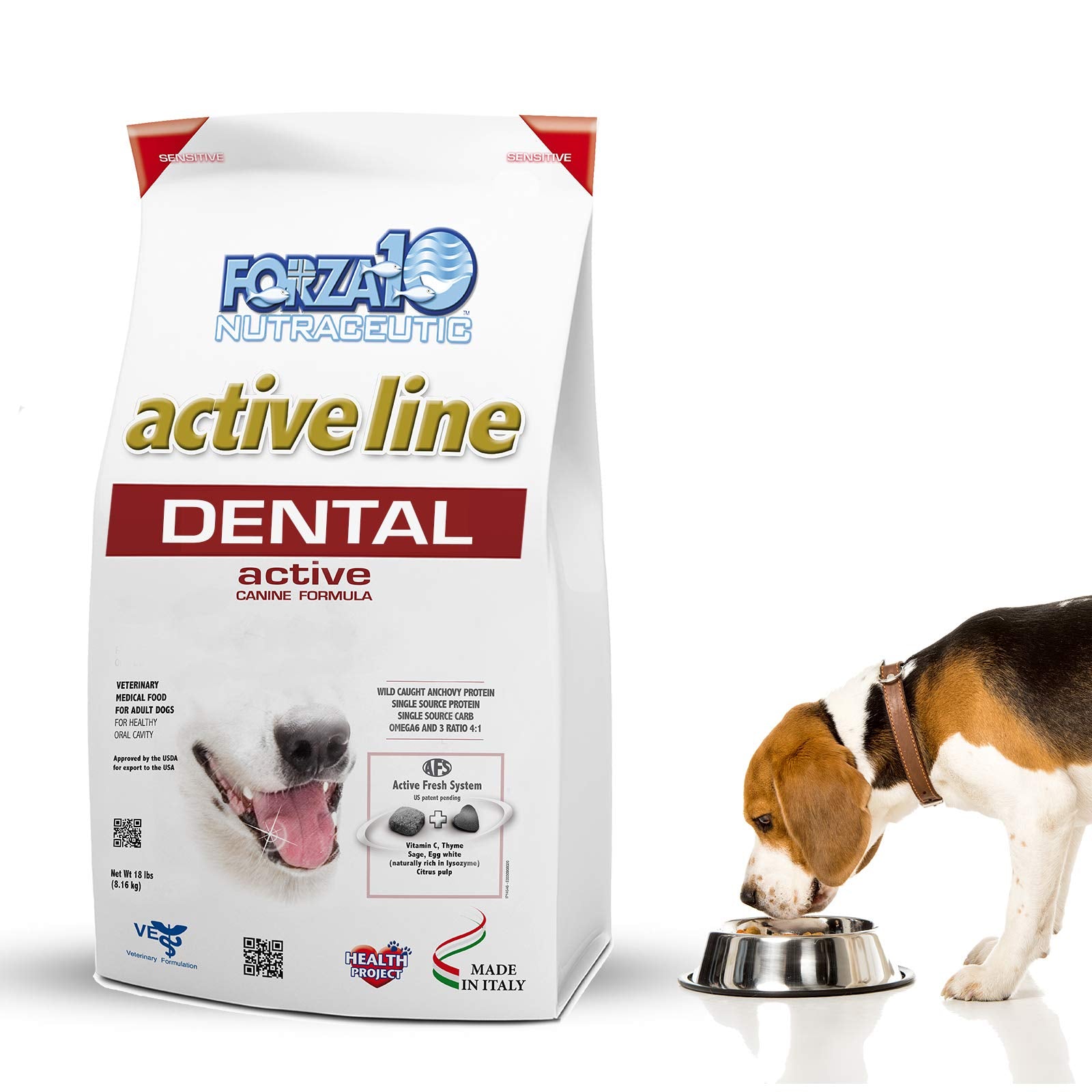 Forza10 Active Oral Care Dog Food, Limited Ingredient Dry Dental Dog Food For Dental Care And Bad Breath, 6 Pound Bag For Adult