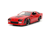 Jada Toys Big Time Muscle 1:24 1985 Chevy Camaro DieCast Car (Red), Black